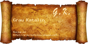 Grau Katalin névjegykártya